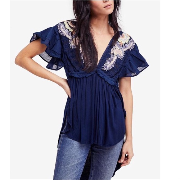 Free People Fiesta Nueva Tunic Sz Small - Picture 1 of 6